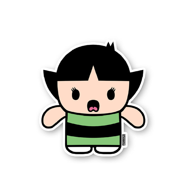 Power Puff Buddy (Green) Sticker